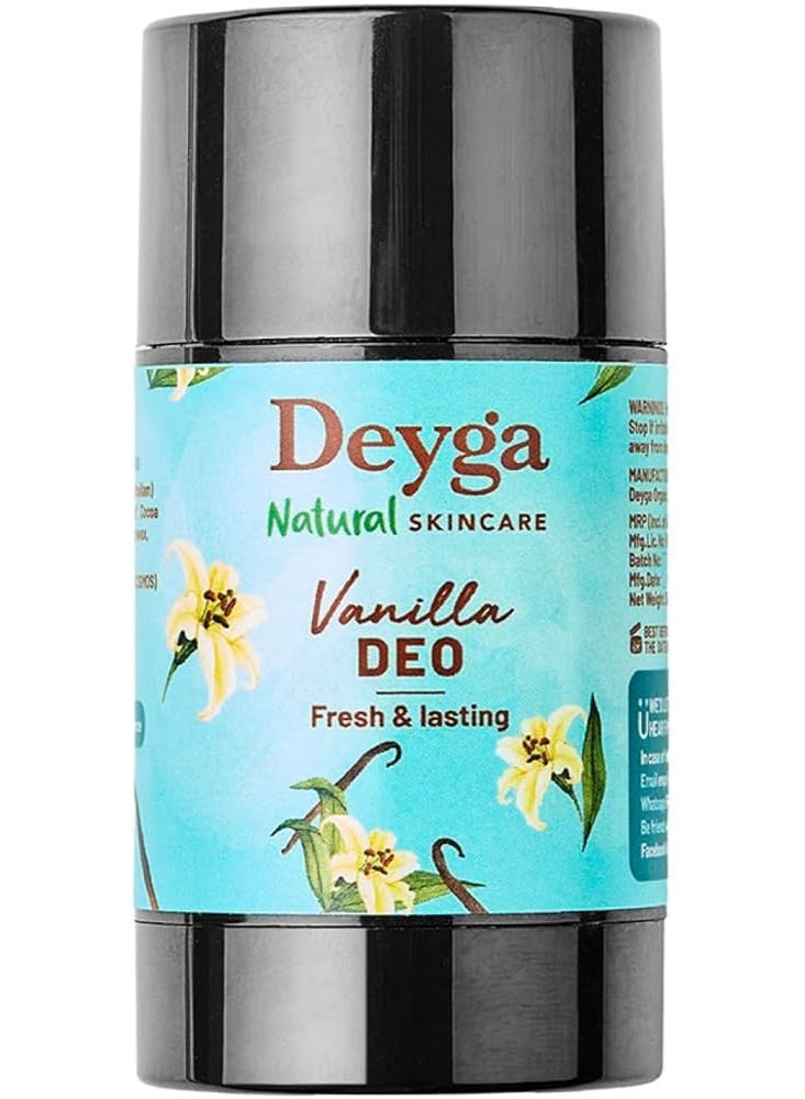 Deyga Vanilla Deodorant | Controls Excess Body Odor | Long-Lasting Freshness | Cruelty-free (35 Gram, Vanilla) - Image 4
